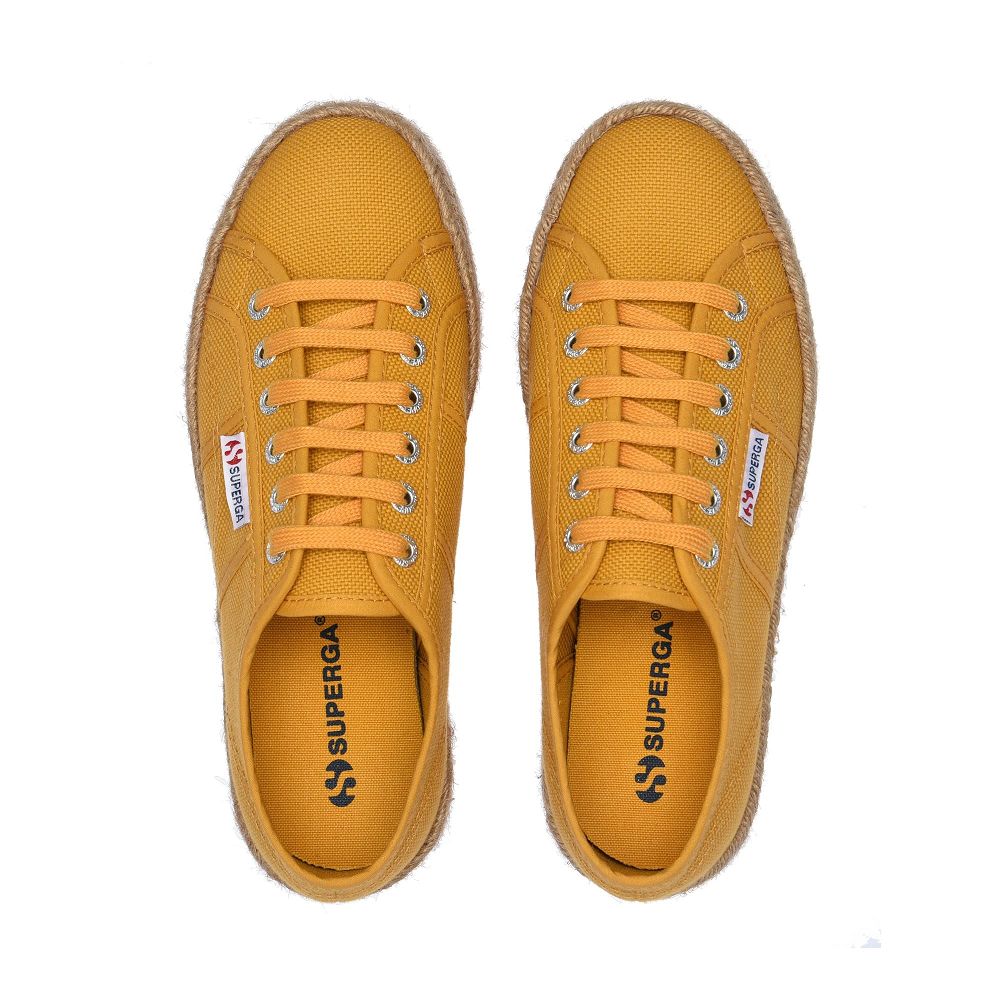 Superga 2790 Rope Yellow Platform Sneakers - Women's Sneakers USA | US8545607